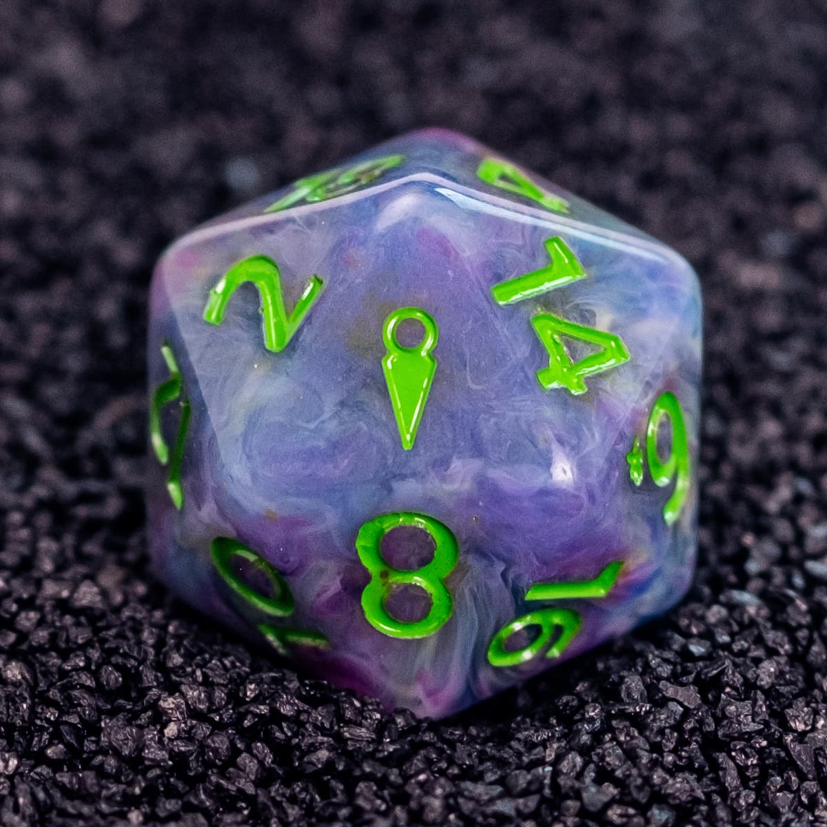 Caster's Coven D20 showing the Questing Tools dagger mark