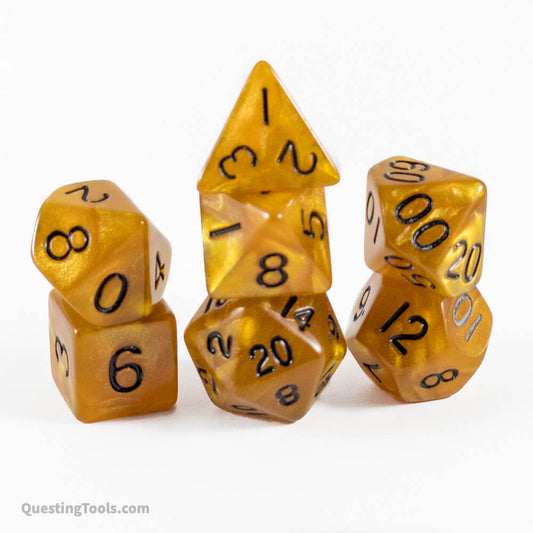 Solid Amber Dice